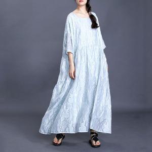 light blue empire waist dress