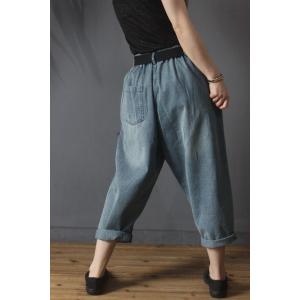 Colorful Pockets 90s Mom Jeans Womens Korean Street Wear