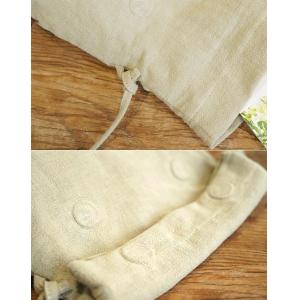 Long Straps Linen Cross Bag Solid Color Handmade Bag