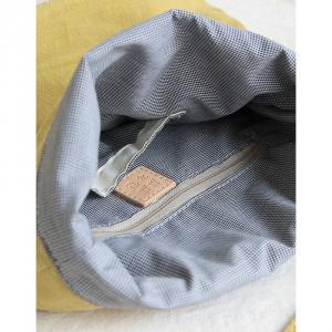 Long Straps Linen Cross Bag Solid Color Handmade Bag