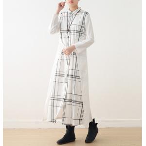 Loose-Fitting Checkered Dress Spring Wrap Dress