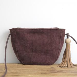 Leisure Cotton Linen Fringed Mini Cross Body Purse