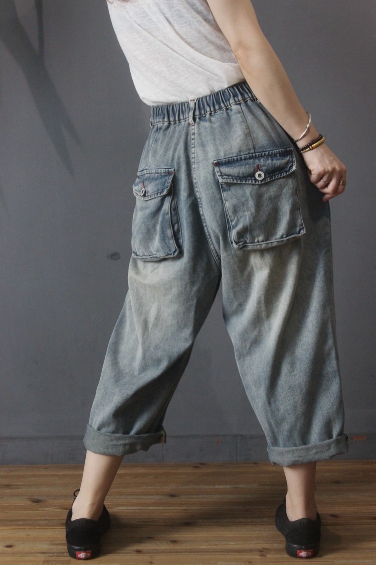 baggy light wash jeans