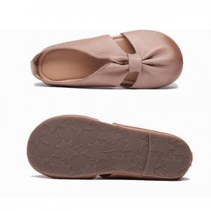 Hollow Out Leather Summer Flats Comfy Soft Mommy Slip On