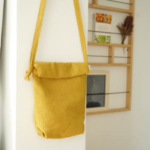 Solid Color Cotton Linen Bucket Bag