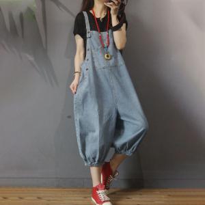 Patch Pocket Vintage 90s Overalls Baggy Denim Dungarees