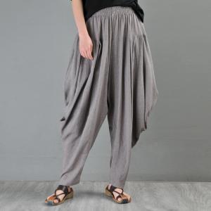 Original Design Linen Tapered Pants Customized Plain Thai Harem Pants