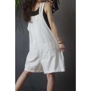 Korean Chic Wide Leg Playsuits Casual Cotton Overall Shorts