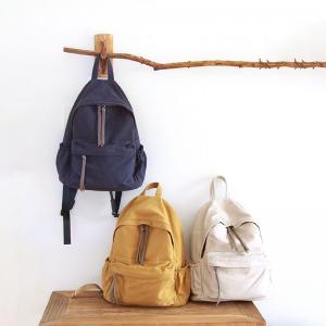 Preppy Style Plain Cotton Korean Backpack