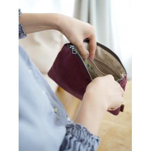 Solid Color Flax Mini Clutch Bag