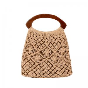 Beach Style Cotton Crochet Handbag Boho Chic Knitting Bag