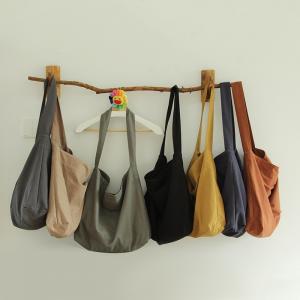 Easy-Wear Casual Minimalist Bag Cotton Plain Tote Bag