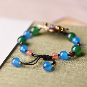 Folk Style Colorful Beaded Bracelet