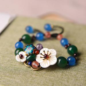 Folk Style Colorful Beaded Bracelet