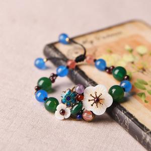 Folk Style Colorful Beaded Bracelet