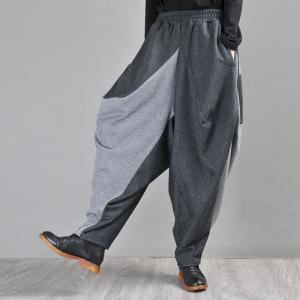 Contrast Colors Womens Tweed Pants Customized Dhoti Pants