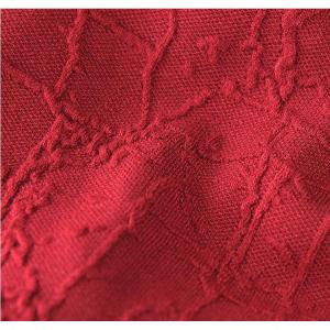 90s Fashion Red Short Jacket Jacquard Linen Duster Cardigan