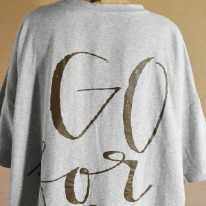 Casual Style Cotton Long T-shirt Letter Printed Casual Tee