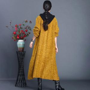 Solid Color Womens Wool Coat Long H-Shaped Coat