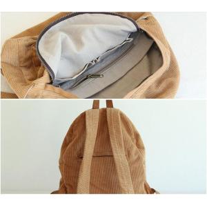 Ulzzang Style Korean Corduroy Backpack