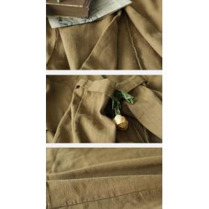 Straight Pockets Oversized Blazers Casual Ramie Blazer for Women