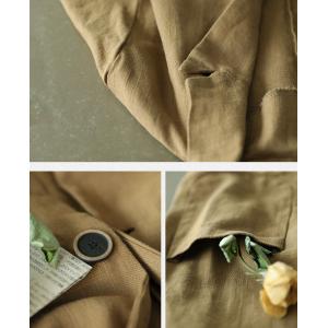 Straight Pockets Oversized Blazers Casual Ramie Blazer for Women