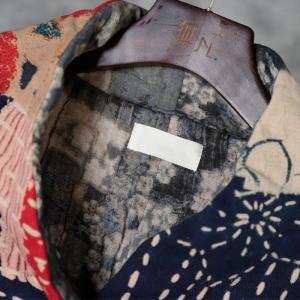 Japanese Style Oversized Winter Puffer Printed Short Padded Coat