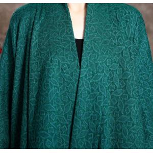 Beautiful Jacquard Woolen Outerwear Asymmetrical Waterfall Cardigan