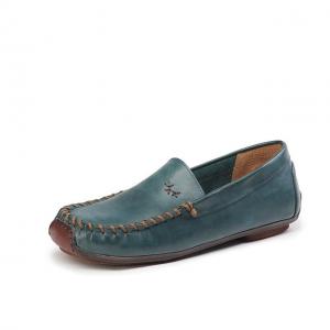 Bright Leather Vintage Mom Flats Cozy Slip on Designer Loafers