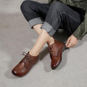 Winter Fashion Leather Womens Boat Shoes Fleeced Boat Boots