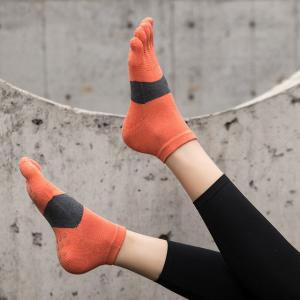 Sport Style Hollow Out Running Socks Breathable Yoga Toe Socks