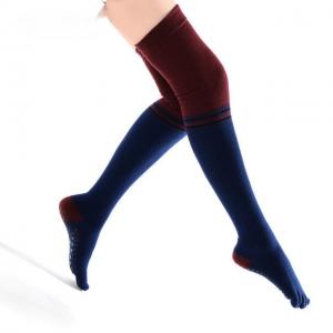 Toeless Yoga Socks Cotton Grips Ballet Socks