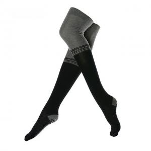 Contrast Color Anti-Slip Long Toe Socks Womens Thigh Tube Socks