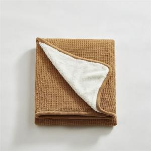 Solid Color Lamb Wool Throws Fleeced Soft Blanket