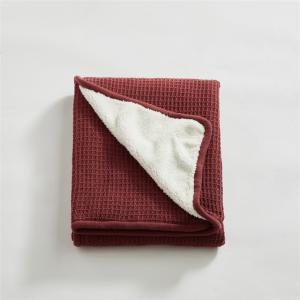 Solid Color Lamb Wool Throws Fleeced Soft Blanket