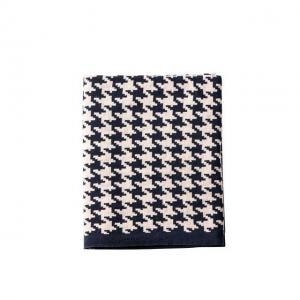 Classic Houndstooth Throw Cotton Picnic Blanket