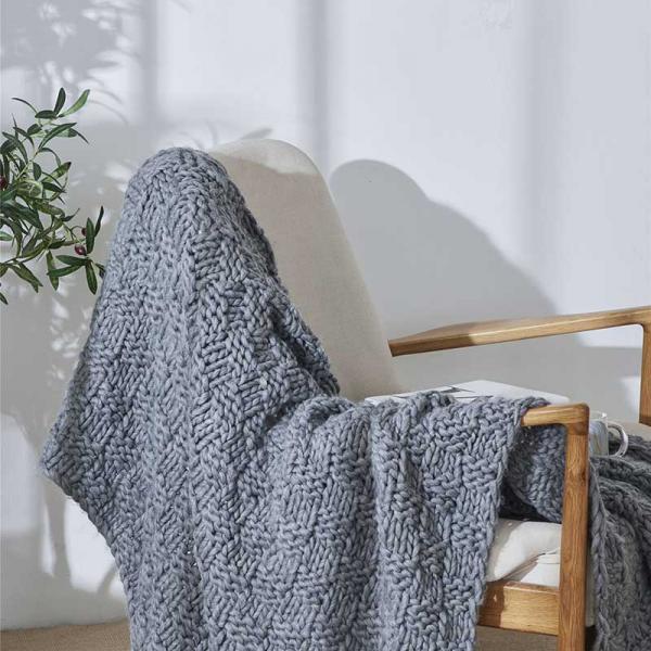 Chunky Knitting Gay Throw Blanket Winter Sofa Throw