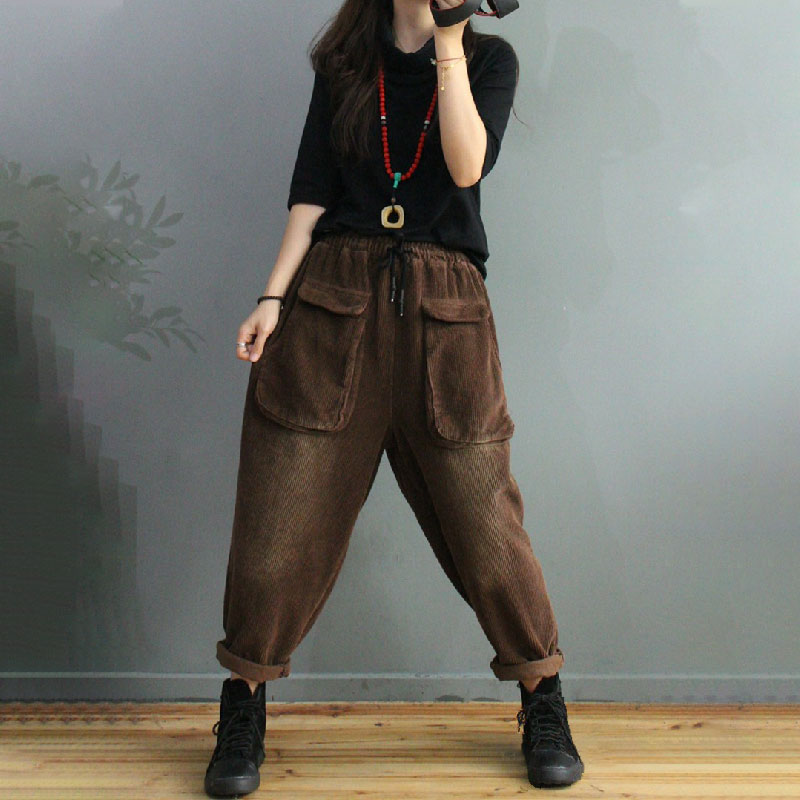 womens red pull on pants