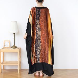V-Neck Plus Size Moroccan Kaftan Silky Maxi Modest Church Dress