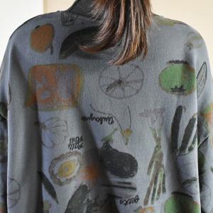 Fashion Graffiti Plus Size Sweatshirt Womens Cotton Pullover Hoodie