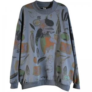 Fashion Graffiti Plus Size Sweatshirt Womens Cotton Pullover Hoodie