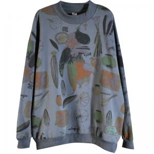 Fashion Graffiti Plus Size Sweatshirt Womens Cotton Pullover Hoodie