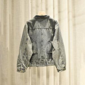 Colorful Patchwork Korean Jean Jacket Oversized Denim Outerwear