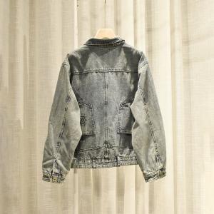 Colorful Patchwork Korean Jean Jacket Oversized Denim Outerwear