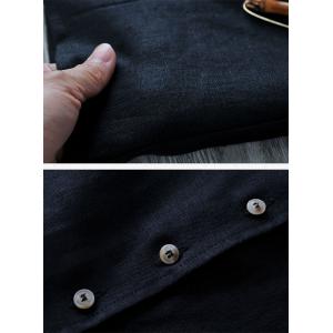 V-Neck Linen Waistcoat Button Down Plain Vest