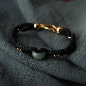 Folk Fashion Aventurine Vintage Chain Bracelet