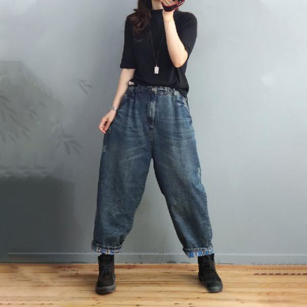 Jeans with on sale plaid lining