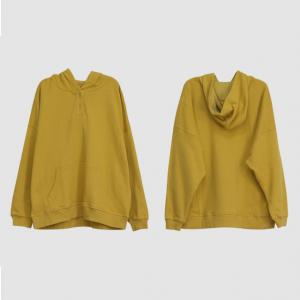 Casual Style Plain Oversized Hoodie Womens Cotton Hoodie