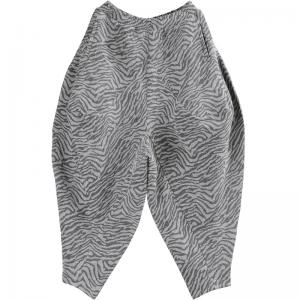 Cotton Blend Winter Hippie Pants Loose Zebra Striped Trousers