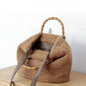 Versatile Plain Sherpa Handbag / Shoulder Bag